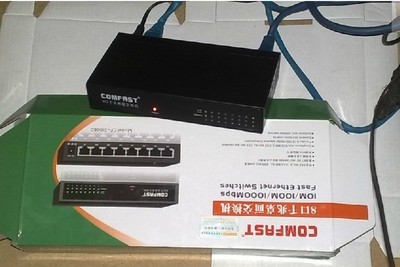 騰達代工COMFAST 8口千兆交換機 穩定性能與精湛工藝的融合，網絡升級優選